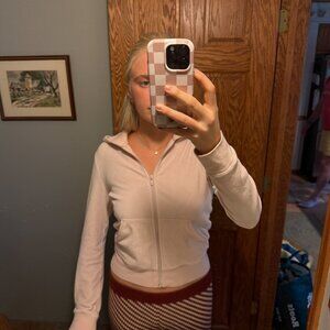 Sunday Best Ballet Pink Aritzia Zip-Up with Hood